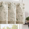 jinchan Linen Floral Valance Curtain by JINCHAN