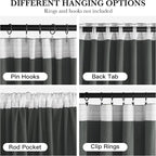RYB HOME Mint Green Velvet Curtains 102 inches Long, Room Darkening, - Image 2