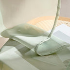 MIULEE Sage Green Sheer Curtains 84 Inches Long, 4 Panels Set, Light Filtering - Image 7