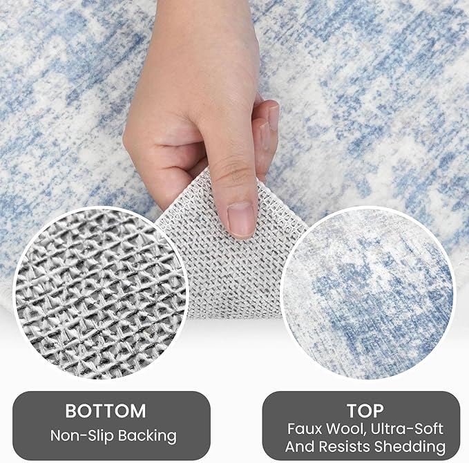 IOHOUZE Abstract Area Rugs 5x7 Ft Washable Rugs - Image 4