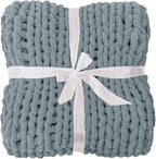Bigacogo Chunky Knit Throw Blanket - Image 7