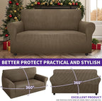 ZNSAYOTX Super Stretch Couch Cover Love Seat Sofa Covers - Image 2