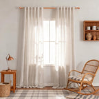 MYSKY HOME Extra Long Linen Curtains - Image 2