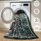 10x12 Area Rugs for Living Room: Floral Washable Rug Vintage Large Soft Boho - Image 5