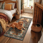 Yamaziot Washable Runner Rug, 2x4 Non-Slip Boho Vintage Hallway Rug Runner - Image 2