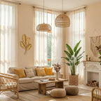 MYSKY HOME Linen Tassels Curtains - Image 2