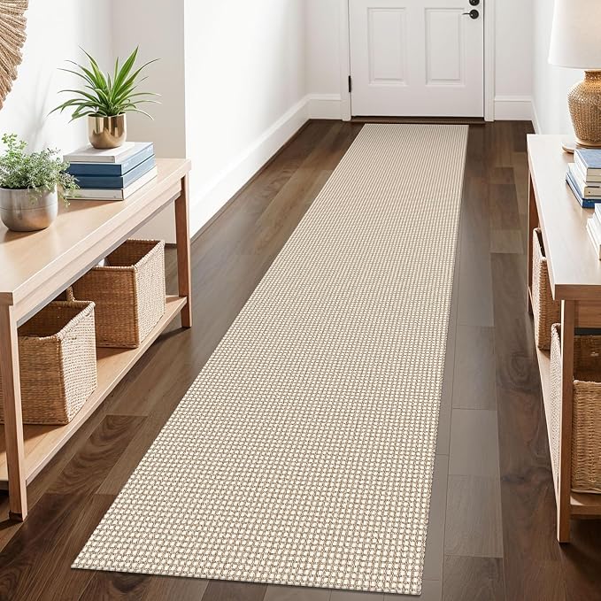 KOZYFLY Runners for Hallways 2x10 ft Washable Kitchen Runner Non Slip Rubber by KOZYFLY