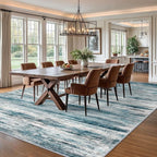 KOZYFLY Area Rug 9x12 Modern Ombre Living Room Rug, Washable Large Thin Rugs - Image 3