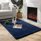 Ashler HOME DECO Ultra Soft Faux Rabbit Fur Chair Couch Cover Area Rug by AshlerHomeDeco