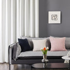 Deconovo White Curtains, Room Darkening Curtain, Thermal Insulated Soundproof - Image 3