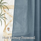 RYB HOME Blue Sheer Curtains - Image 4