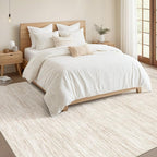 Nakagishi 5x8 Area Rugs Living Room: Washable Large Vintage Rug Neutral - Image 5