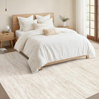 Nakagishi 5X7 Area Rugs Living Room: Washable Large Vintage Rug Neutral - Image 5