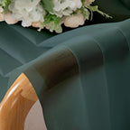 Chyhomenyc Sheer Hunter Green Curtains 90 inches Long 2 Panels, Light Filtering - Image 3