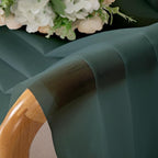 Chyhomenyc Hunter Green Sheer Curtains 63 Inch Length 2 Panels, Rod Pocket - Image 9