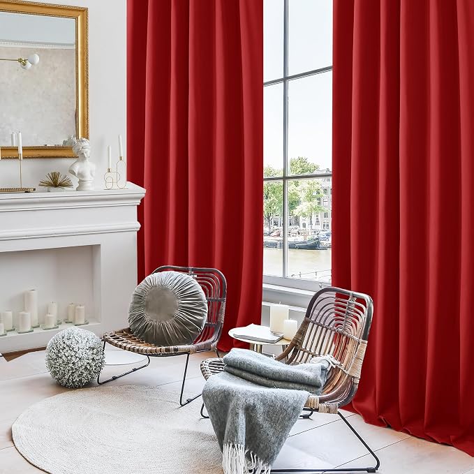 Deconovo Red Curtains for Christmas - Image 4