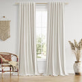 Guken Boho 100 Inches Long 100% Blackout Curtains Room Darkening Large Window by Guken