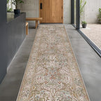 Moss Green 3x10 ft Extra Long Wide Runner Rug - Image 3