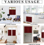 RYB HOME Blackout French Door Window Curtain Covering, Rod Pocket Thermal - Image 7