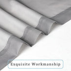 OWENIE Gray Sheer Curtains, Sheer Curtains 63 inch Length 2 Panels Set - Image 4