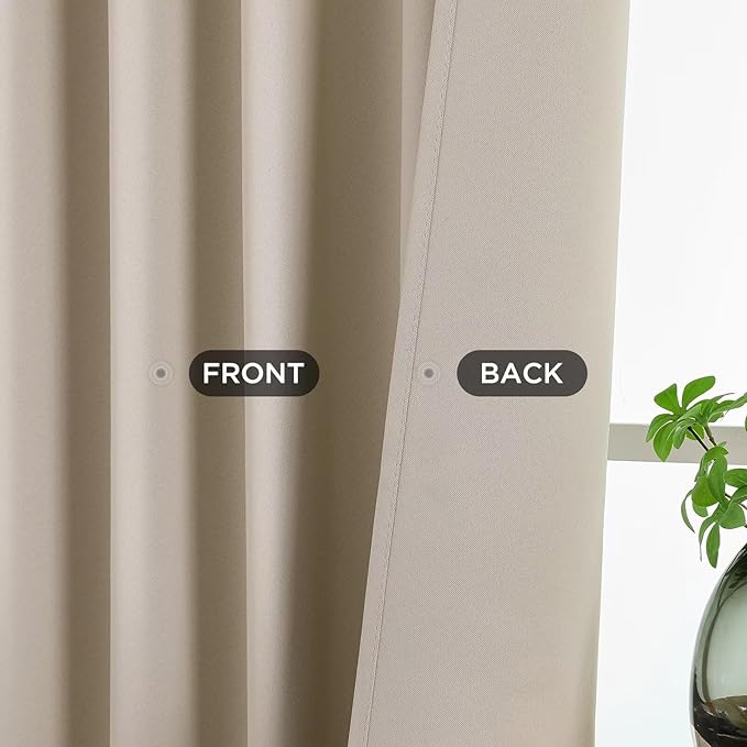 Joydeco Blackout Curtains 108 Inches Long 2 Panels Set, Thermal Insulated Long - Image 3