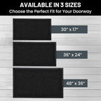 Sierra Concepts 2-Pack Front Door Mat Ribbed Black - Image 5
