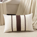 Fancy Homi Set of 1 Boho Brown Lumbar Decorative Throw Pillow Cover 12x20 Inch by Fancy+Homi