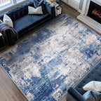 Washable Area Rugs 10'x12' Non-Slip Modern Abstract Soft - Image 2