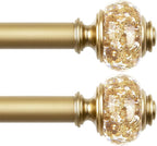 2 Pack Luxury Gold Curtain Rods by USFOOK