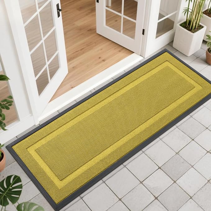OLANLY Front Door Mat Indoor Outdoor Entrance, Waterproof All-Season, by OLANLY