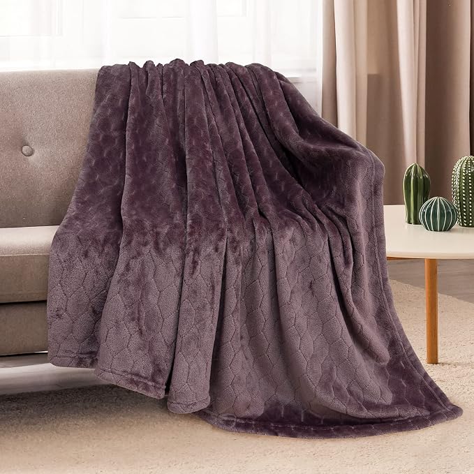 TOONOW Fleece Blanket Super Soft Cozy Throw Blanket 50" x 60", Lightweight - Image 2