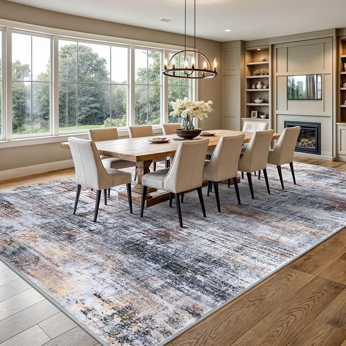 IOHOUZE Abstract Area Rugs 9x12 Ft Washable Large Rugs - Image 2