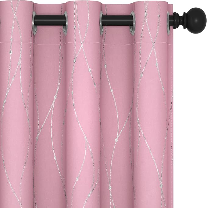 Deconovo Short Blackout Curtain, Thermal Insulated Soundproof Grommet Drapes by Deconovo