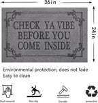 Indoor Door Mat Welcome Mats for Front Door Outdoor, Non Slip Rubber Farmhouse - Image 3