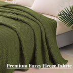 Whale Flotilla Extra Large Fuzzy Fleece Throw Blanket - Image 2