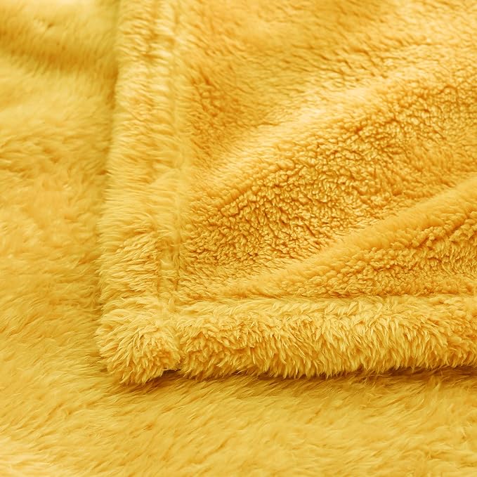 Exclusivo Mezcla Plush Fuzzy Fleece Throw Blanket, Super Soft, Fluffy and Warm - Image 9