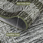 GarveeHome Modern Geometric Area Rug 2x3 Distressed Bordered Washable Non Slip - Image 4