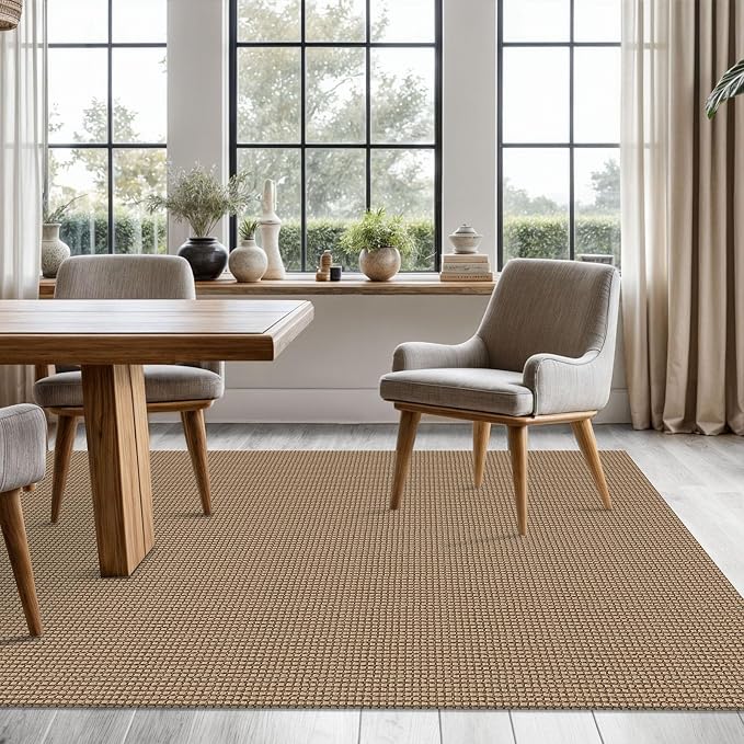 KOZYFLY Washable Area Rug 5x7 ft Rubber Backed Non Slip Rugs - Image 2