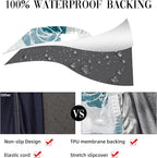 8Pcs Outdoor Cushion Covers, Patio Cushion Covers, Stretch Elastic Slipcovers - Image 4