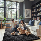 Area Rugs 10x14 Living Room, Shaggy Carpet Soft Plush Furry Bedside Rug Large - Image 8