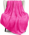Exclusivo Mezcla Fleece Hot Pink Throw Blanket by ExclusivoMezcla