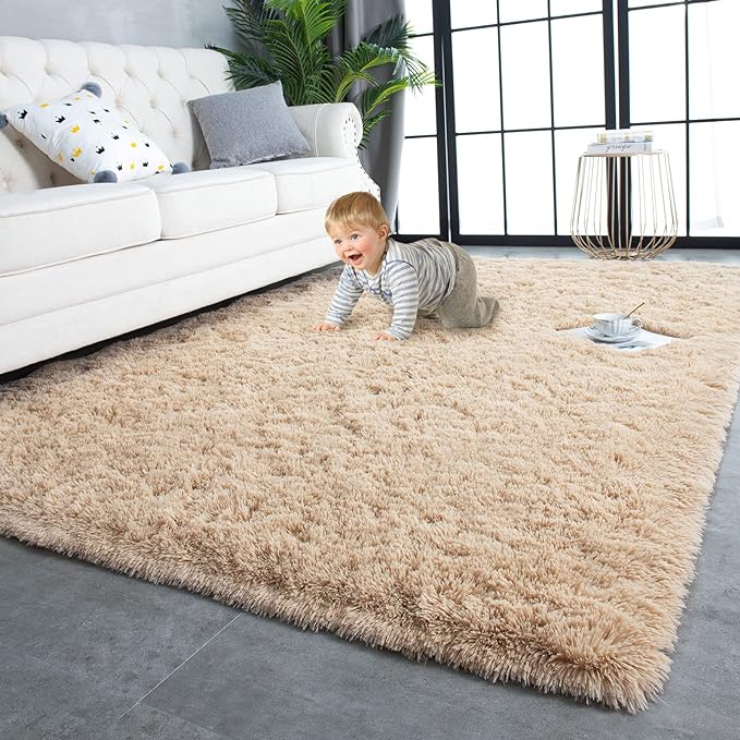 TWINNIS Super Soft Shaggy Rugs Fluffy Carpets, 5x8 Feet, Indoor Modern Plush by TWINNIS