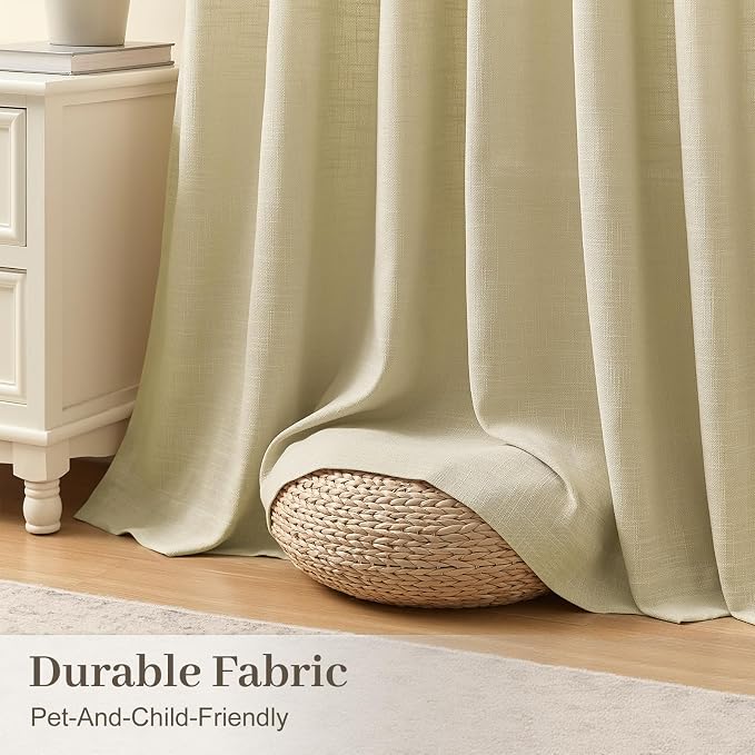 IVAPUPU 60 Inch Extra Width Pinch Pleat Curtains - Image 3