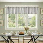 jinchan Linen Striped Valance Window Treatment - Image 4