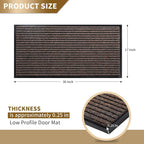Yimobra Front Door Mat Outdoor Indoor Entrance, 100% Waterproof All-Season All - Image 2