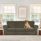 WEERRW 4 Pieces Velvet High Stretch Couch Covers - Image 2