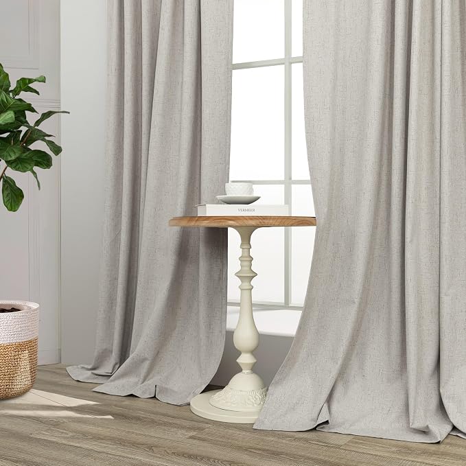 Blackout Linen Curtains 96 Inches Long - Image 7