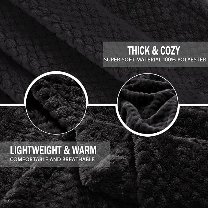 Exclusivo Mezcla Fleece Bed Blanket King Size, Super Soft and Warm Blankets - Image 7