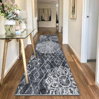HEBE Hallway Runner Rug 2'8''x8' Washable Vintage Distressed Area Rugs Non Slip - Image 8