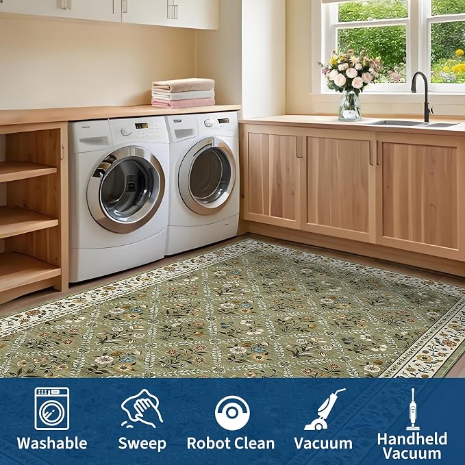 GarveeHome Living Room Rug 5x7 Rug Machine Washable Stain Resistant Area Rug - Image 7